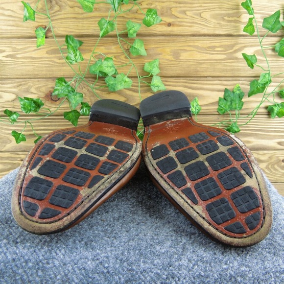 Cole‎ Haan C08189 Men Derby Oxfords Shoes Brown Leather Lace Up Size 10.5 Medium